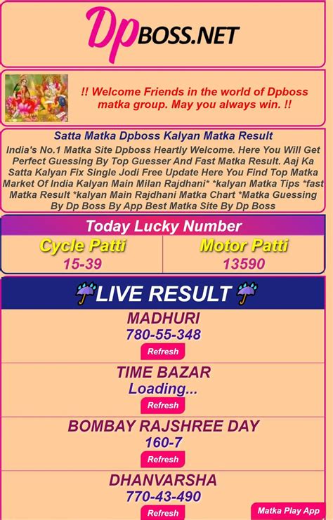 cricbuzz satta matka|Dpboss .